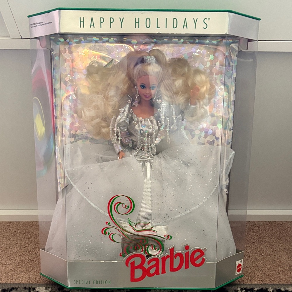 Barbie Holiday Edition in Silver and White Gown